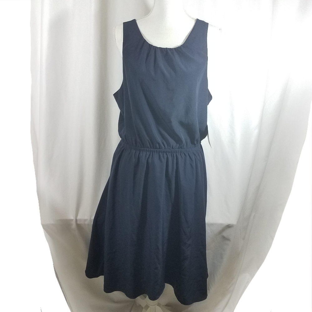 Athleta Martinique Navy Dress L Nwt